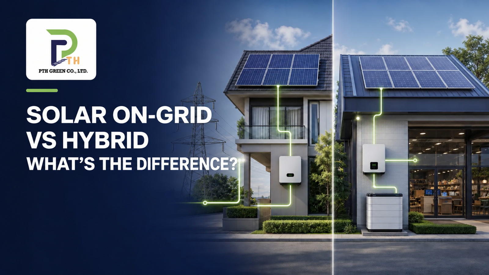 What is the difference between On Grid and Hybrid?