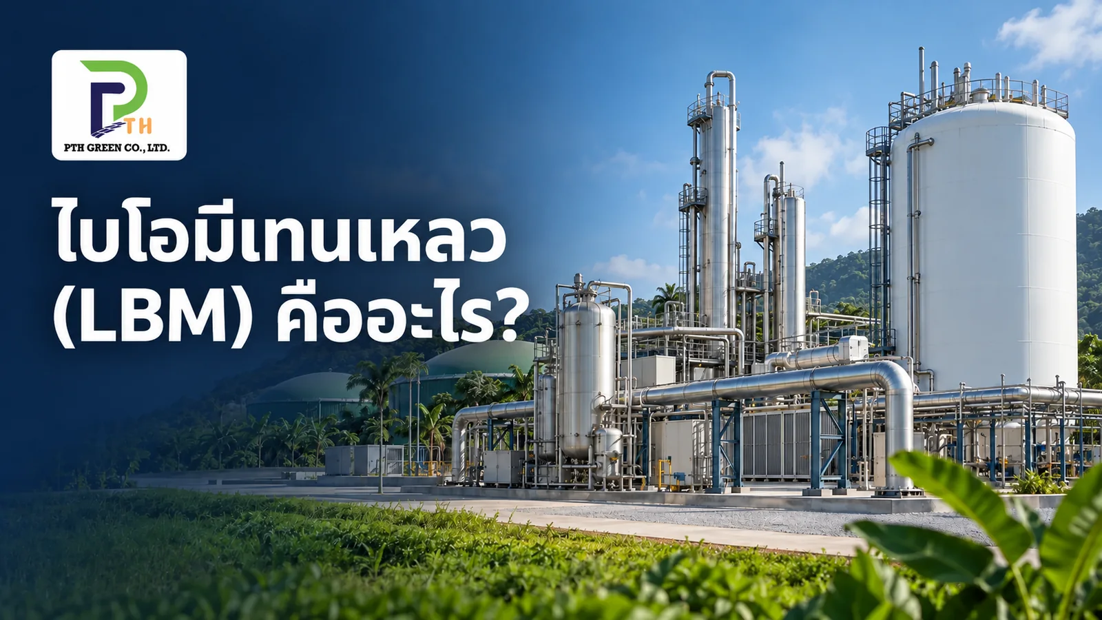 ภาพประกอบแนวคิดเรื่องไบโอมีเทนเหลว